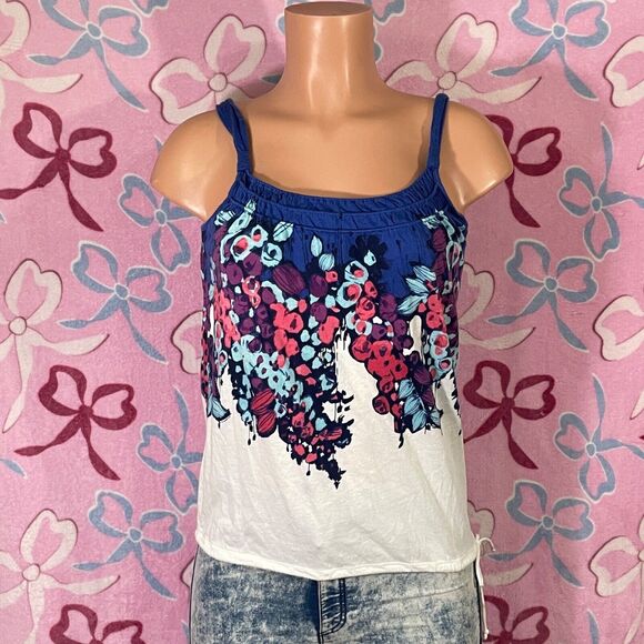 American Eagle Outfitters Boho Floral Print Colorful Spring Tank Top XS 04/09 - Picture 1 of 9